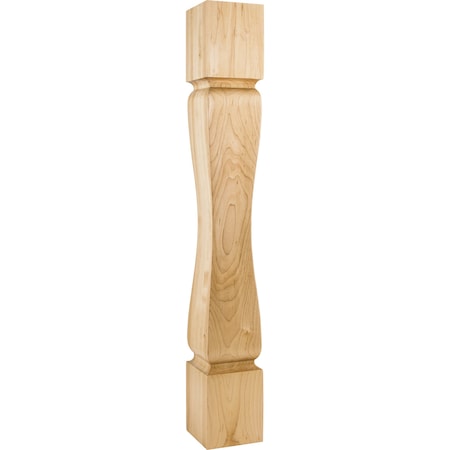 Hardware Resources 5" Wx5"Dx35-1/2"H White Birch Baroque Minimalist Post P82-5-WB
